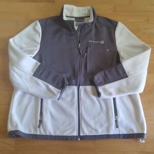 Free Country Men's‎ Cream Gray Outdoors Fleece Soft Shell Gorpcore Winter Jacket